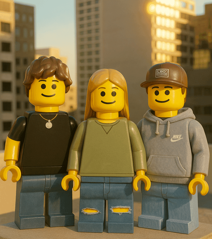 Lego style character